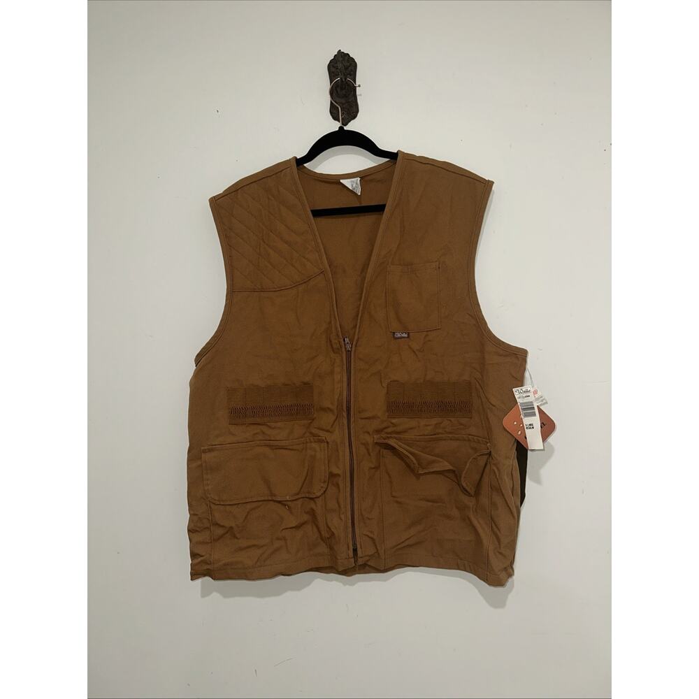 Vtg Walls Canvas Work Vest Mens Full Zip Quarpel Water & Oil Resistant NWT XL